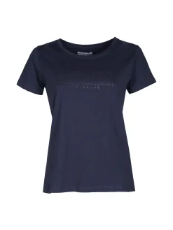 Renato Balestra T-shirt donna in cotone bielastico con glitter