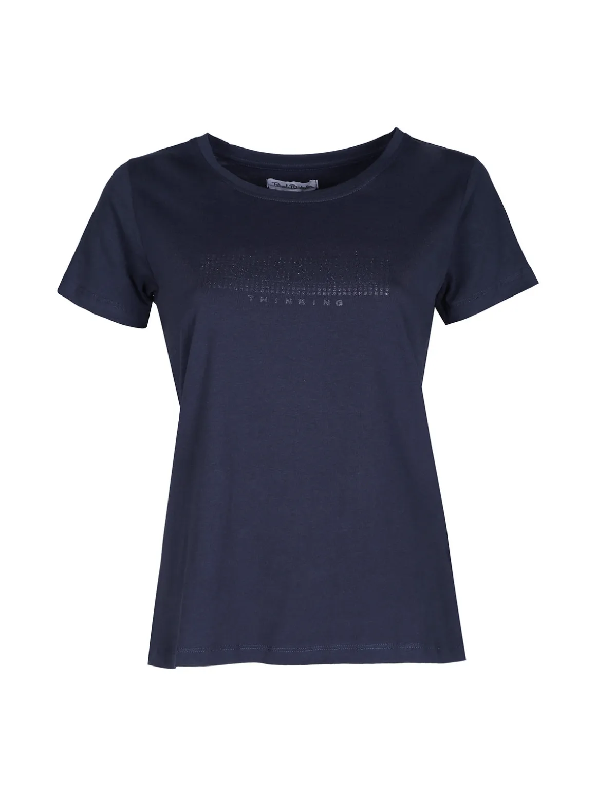 Renato Balestra T-shirt donna in cotone bielastico con glitter
