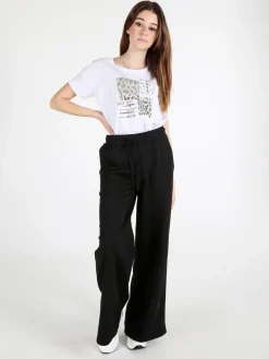 Renato Balestra T-shirt donna in cotone bielastico con stampa
