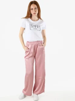 Renato Balestra T-shirt girocollo da donna in cotone con stampa - bianco