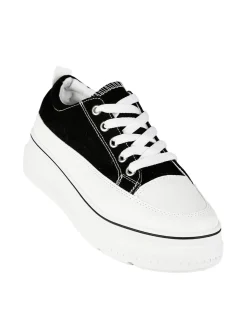 Renda Sneakers donna in tela con platform
