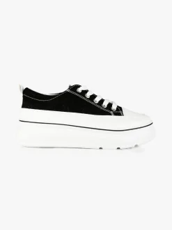 Renda Sneakers donna in tela con platform
