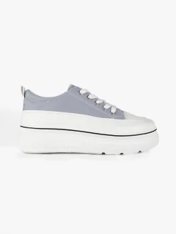 Renda Sneakers donna in tela con platform