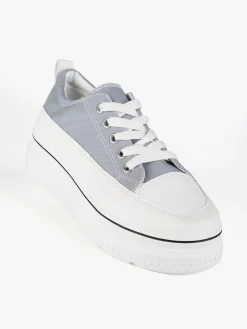 Renda Sneakers donna in tela con platform