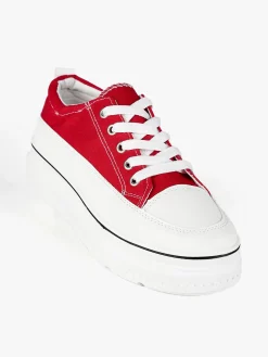 Renda Sneakers donna in tela con platform