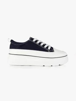 Renda Sneakers donna in tela con platform