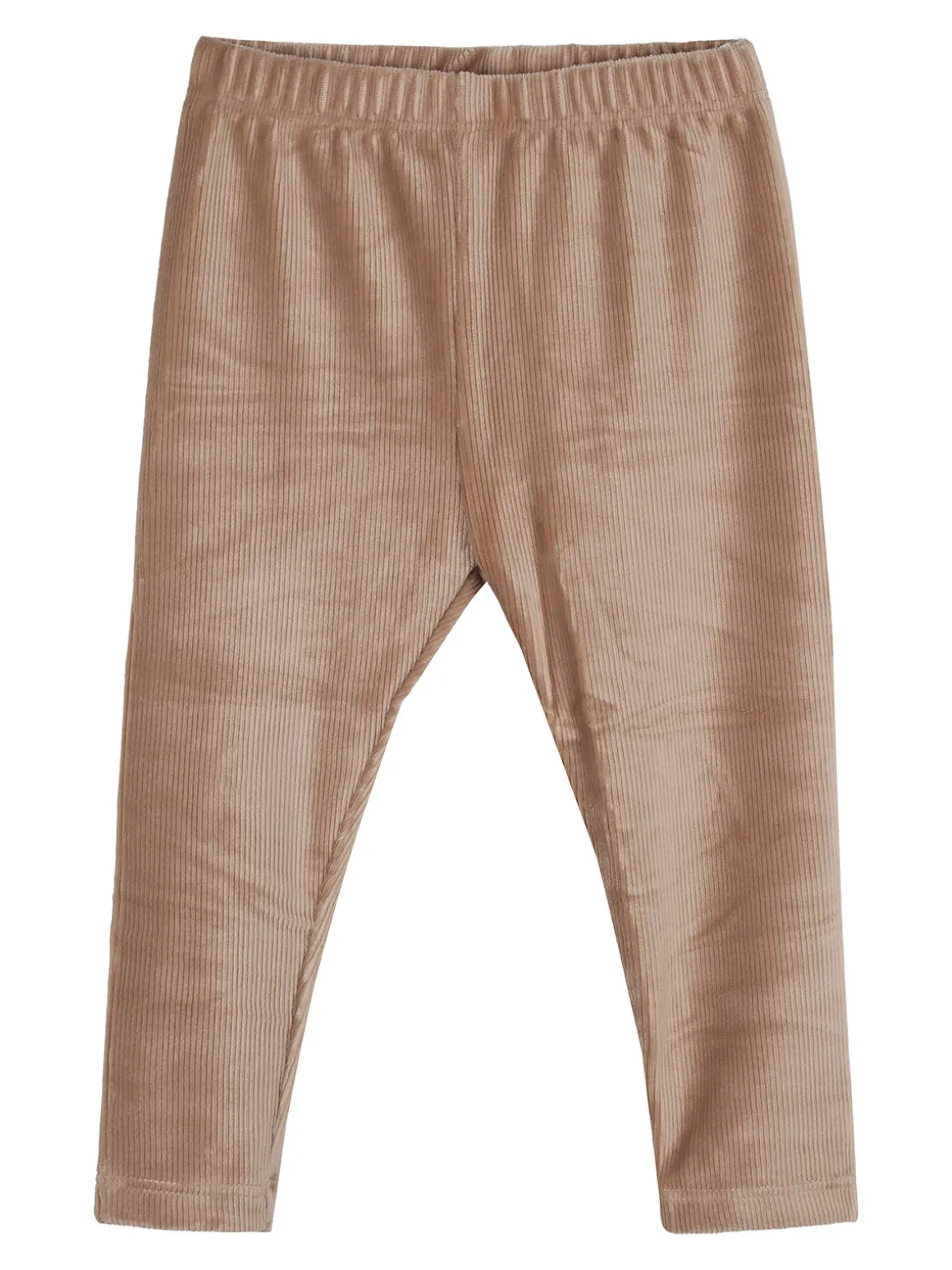 Re Panda Completo lungo da neonata con maglietta e leggings in velluto a costine - beige