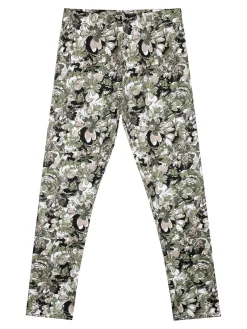 Re Panda Completo 2 pezzi da bambina con leggings fiorato