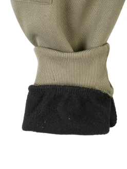 Re Panda Pantaloni cargo da bambino con polsini e interno felpato - militare