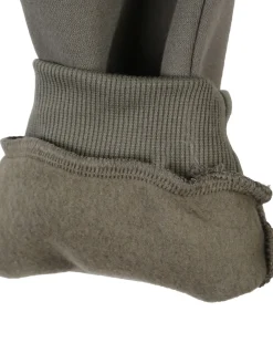 Re Panda Pantaloni tuta da bambino con polsini e interno caldo - militare