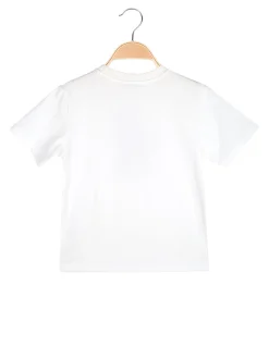 Re Panda T-shirt da bambino in cotone con stampa - bianco