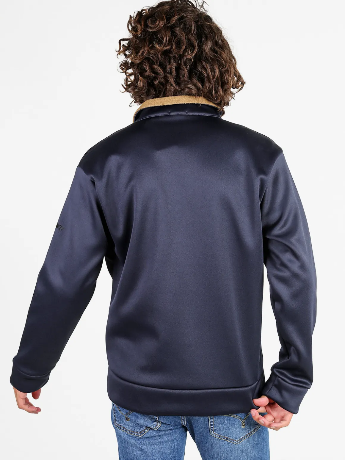 Rifle Felpa giacca da uomo con cappuccio e zip - nero