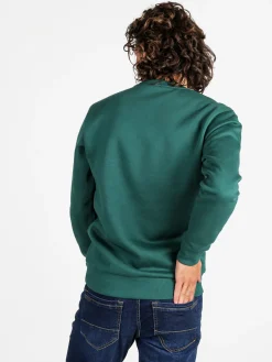 Rifle Felpa girocollo da uomo invernale con logo - verde