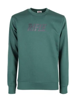 Rifle Felpa girocollo da uomo invernale con logo - verde