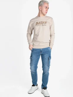 Rifle Felpa girocollo da uomo in cotone
