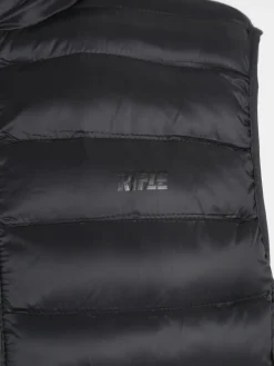 Rifle Gilet da uomo imbottito con cappuccio - nero