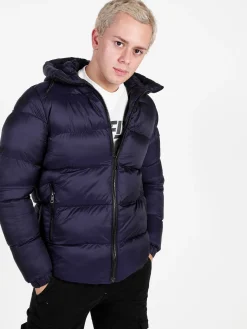 Rifle Giubbotto da uomo imbottito con cappuccio e zip