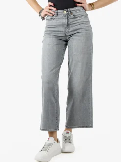 Rifle Jeans donna a gamba larga - grigio