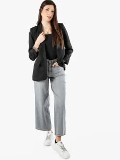 Rifle Jeans donna a gamba larga - grigio