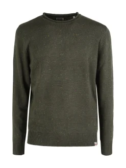 Rifle Maglione girocollo da uomo misto lana - militare