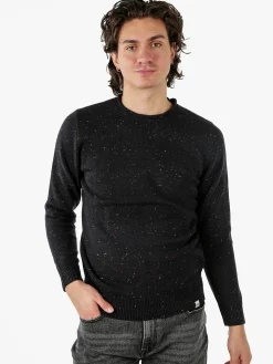 Rifle Maglione girocollo da uomo misto lana - nero