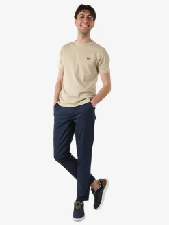 Rifle Pantaloni casual da uomo leggeri con risvolto - blu scuro
