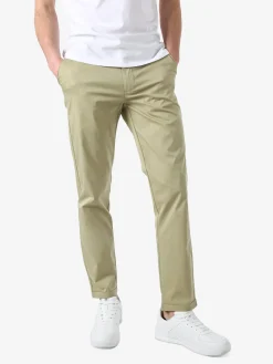 Rifle Pantaloni casual da uomo leggeri con risvolto - pistacchio