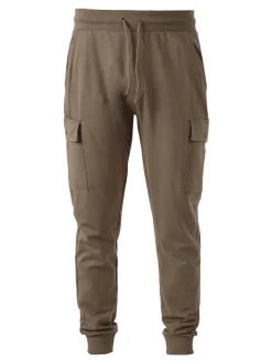 Rifle Pantaloni sportivi da uomo in cotone con tasconi laterali - militare