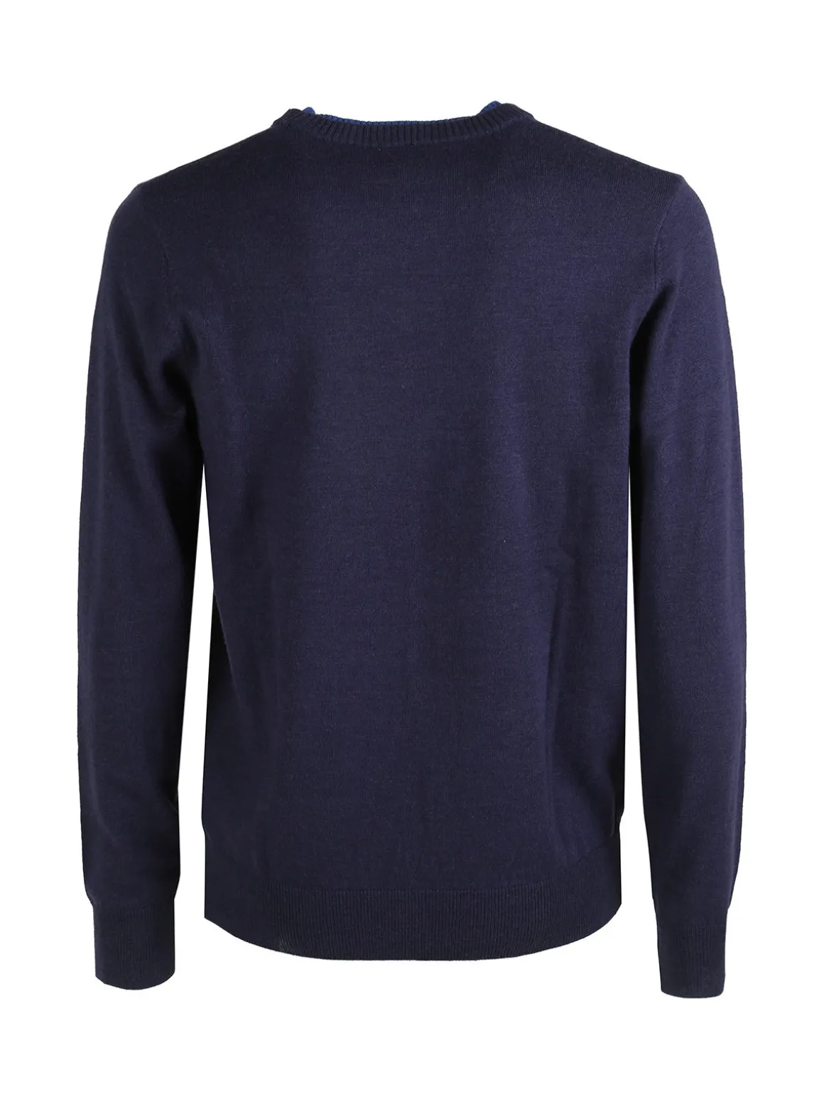 Rifle Pullover girocollo in maglia da uomo misto lana - blu scuro