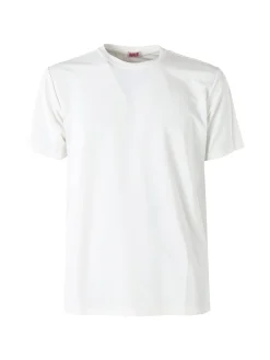 Rifle T-shirt girocollo da uomo in tessuto tecnico - bianco