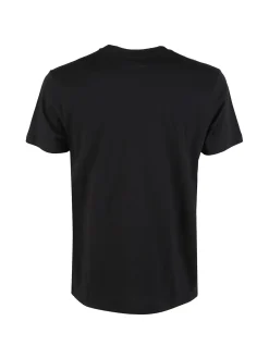 Rifle T-shirt girocollo da uomo in cotone - nero