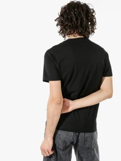 Rifle T-shirt in cotone da uomo con logo - nero