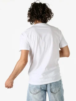 Rifle T-shirt in cotone da uomo con logo - bianco