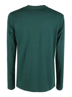 Rifle T-shirt uomo a maniche lunghe in cotone - verde