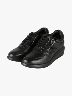 Riposella Scarpe in pelle da donna con lacci e zip