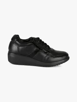 Riposella Scarpe in pelle da donna con lacci e zip
