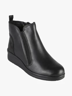 Riposella Stivaletti in pelle da donna con zeppa