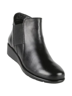 Riposella Stivaletti in pelle da donna con zeppa