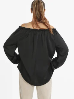 Rlinea Blusa donna effetto raso