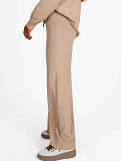 Rossamiss Pantaloni donna in maglia con coulisse - nudo