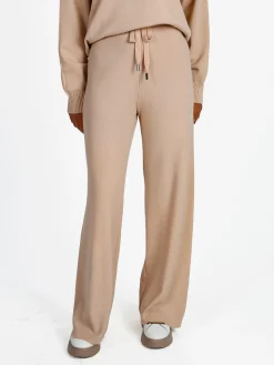 Rossamiss Pantaloni donna in maglia con coulisse - nudo