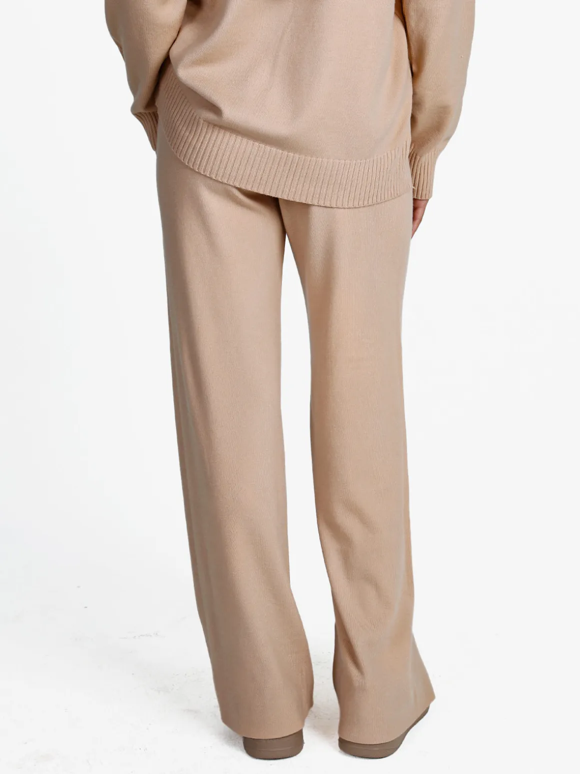 Rossamiss Pantaloni donna in maglia con coulisse - nudo