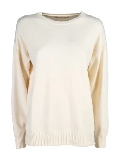 Rossamiss Pullover donna oversize in maglia - panna