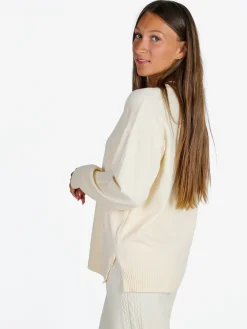 Rossamiss Pullover donna oversize in maglia - panna