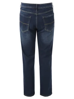 Ross Kemp Jeans da uomo a vita bassa con interno felpato - jeans