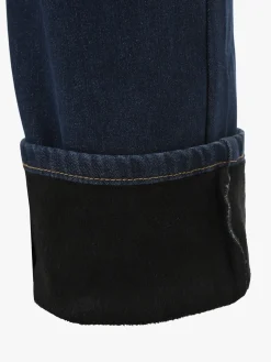 Ross Kemp Jeans da uomo a vita bassa con interno felpato - jeans