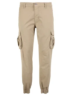 Ross Kemp Pantaloni cargo da uomo con polsini e zip sul finale