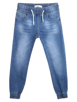 Run Boy Jeans da bambino con coulisse e polsini