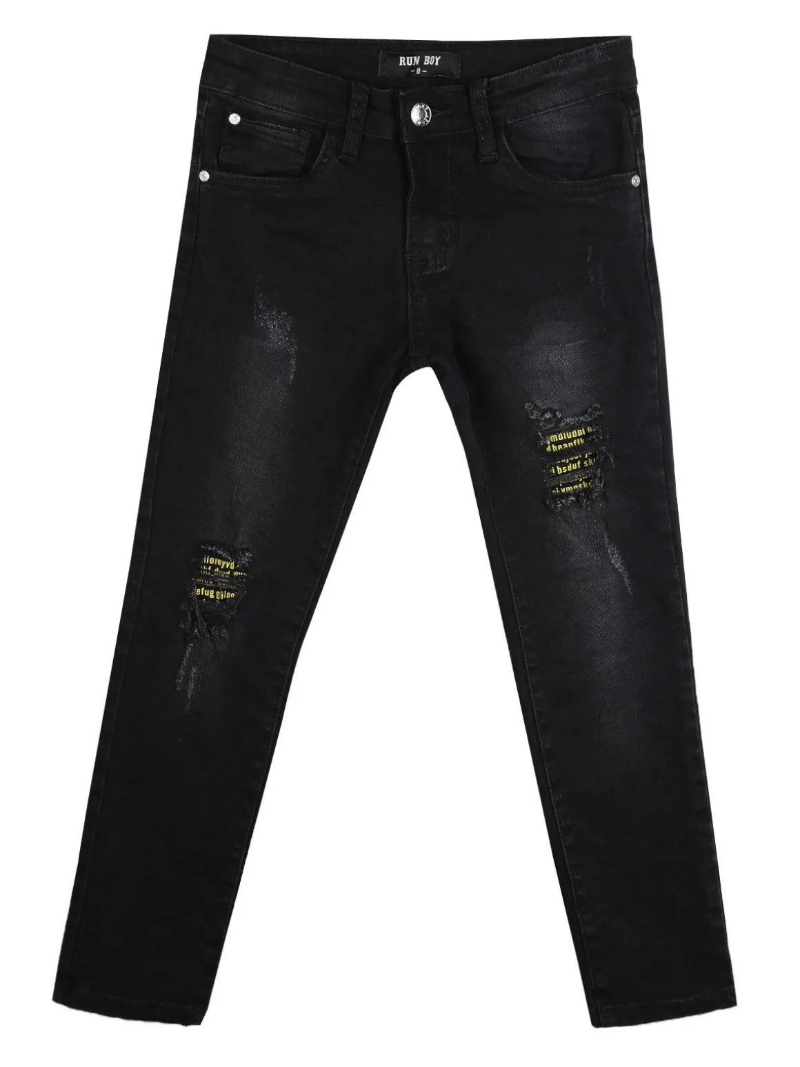 Run Boy Jeans skinny bimbo con strappi
