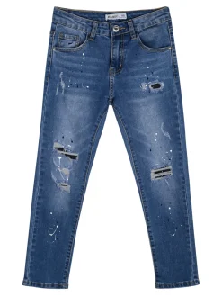 Run Boy Jeans skinny da ragazzo con strappi - jeans